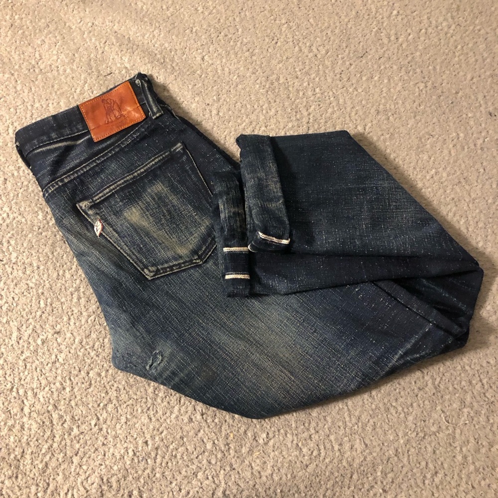 🔥🔥Syoaiya Selvedge Denim Jeans Blue